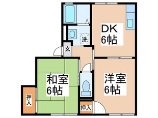 サニーフラットの物件間取画像